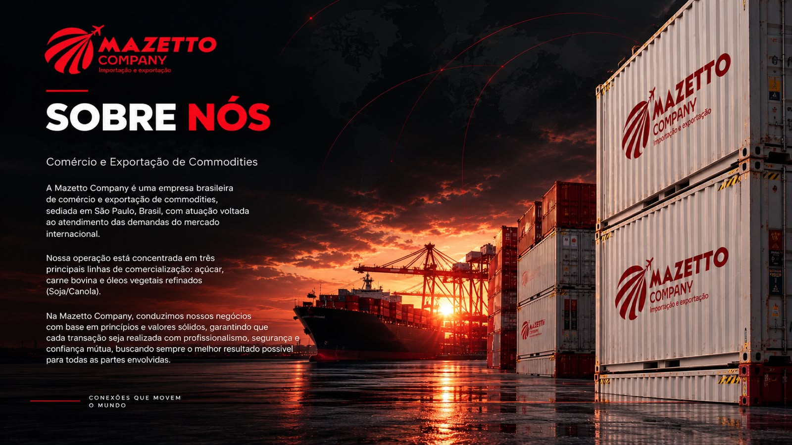 Mazetto Company - Sobre Nós - Comércio e Exportação de Commodities